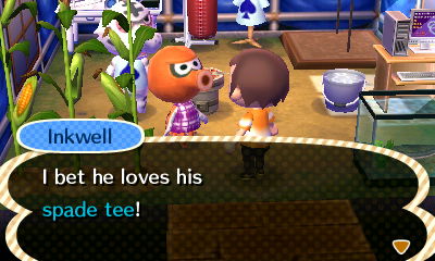 Inkwell: I bet he loves his spade tee!