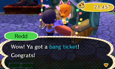 Redd: Wow! Ya got a bang ticket! Congrats!