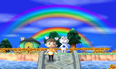 A double rainbow in Forest.