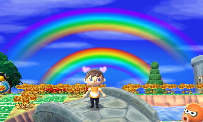 A double rainbow, along with slivers of Cube and Inkwell.