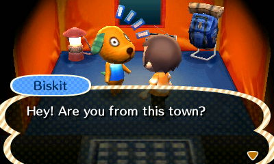 Biskit: Hey! Are you from this town?