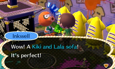 Inkwell: Wow! A Kiki and Lala sofa! It's perfect!