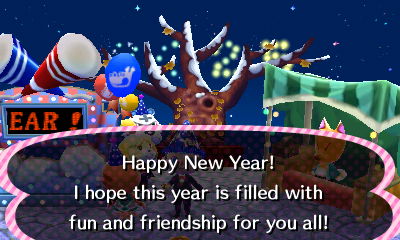 Happy New Year! I hope this year is filled with fun and friendship for you all!